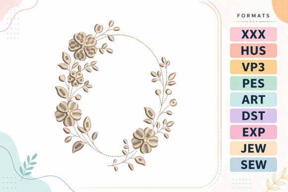 Floral Wreath Flowers Frame